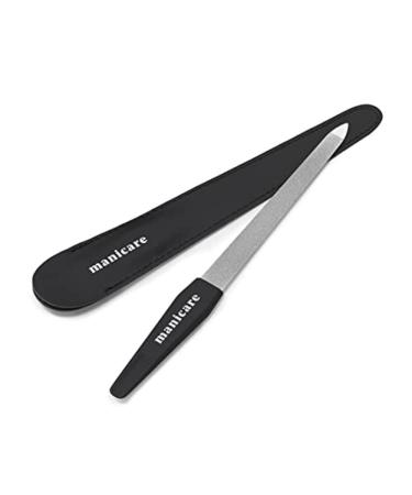 Manicare Sapphire Nail File Long Double Sided With Coarse and Fine Grit For Shaping and Styling Natural and Artificial Nails Ideal For Tough Nails Long Lasting Perfect For at Home Manicures Sapphire Nail File Black - Buy Online on GoSupps.com
