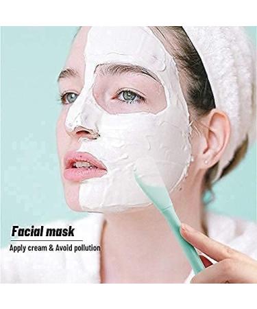 Silicone Facial Cleansing Brush - All-in-One Makeup Cleanser & Exfoliator for Cleansing, Mask Application, and Makeup Removal (Aqua) - Buy Online on GoSupps.com