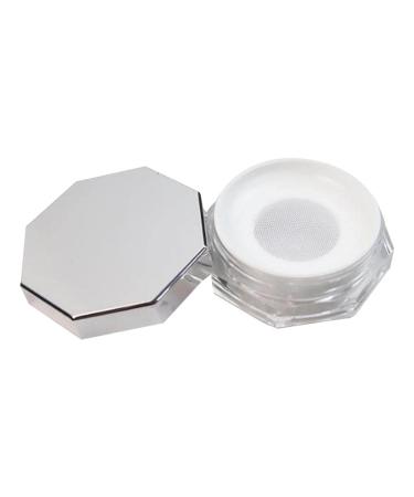 #N/A Empty powder compact portable powder box with sieve for loose powder blusher makeup powder container empty