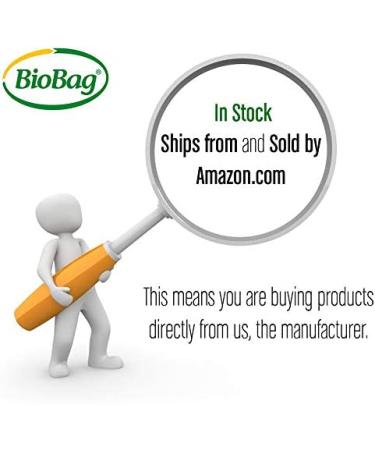 BioBag Compostable Resealable Sandwich Bags - 100% Certified, 25 Count for Eco-Friendly Lunches and Snacks - Buy Online on GoSupps.com
