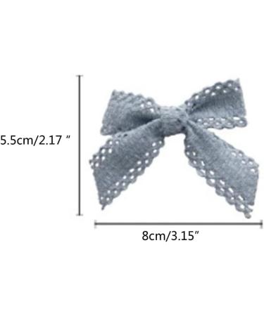 Limtula Cute Flat Clips Hairpin -Style Balletcore Headdress Bunches Accessories Lace knot Cute Headdress Blue - Buy Online on GoSupps.com