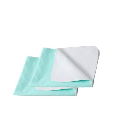 Beedsooth 2 Set waterproof washable incontinence pad 70 90cm breathable suction fleece softness incontinence pad for children or adults green green 70x90cm double pack