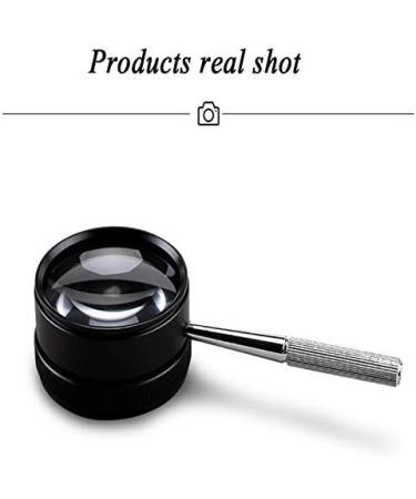 30X Round Handheld Reading Magnifier Old Man Low Vision Macular Degeneration Man Reading Newspaper Book Magazine Metal Frame (Color : 999) Made in China - Buy Online on GoSupps.com