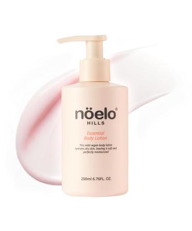 Noelo Hills Pregnancy-Safe Body Lotion for Dry Skin, Ultra-Hydrating Formula, Clean Vegan Skincare, Korean, Kbeauty, 6.76 fl oz