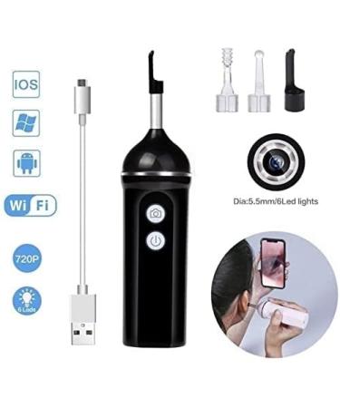 KouRy Ear Cleaner - Wireless WiFi Ear Wax Removal Camera with 6 LED Lights | Waterproof Earwax Removal Kit for Adults Kids & Pets - Buy Online on GoSupps.com