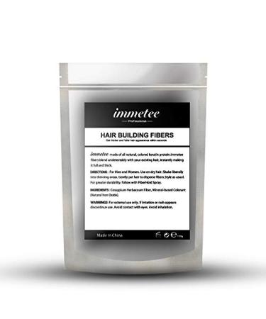 IMMETEE Hair Building Fibers 100 Grams Refill Your Existing Bottle-Hair Filler Fibers - Hair Loss Concealer For Thinning Hair (100GRAMS  MED BLONDE) 100 Gram MED BLONDE