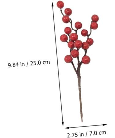 ABOOFAN 20 Pcs Christmas Imitation Fruit Holly Christmas Berries Christmas Flower Pick Christmas Berry Picks Home Decor Plants Decor Cherry Stems Party Supplies Foam Cherry Fruit Banquet - Buy Online on GoSupps.com