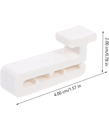 Minkissy 4 Pairs Bicycle Clips & Helmet Hooks | Double Glasses Case for Women | Sport Mask Connections & Birth Control Face Mask | White PVC Ski Accessory - Buy Online on GoSupps.com