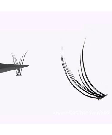 Fishtail Design Individual False Eyelashes - Long Soft Black 0.07 C Curl 8mm Premade Spikes for Elegant Beauty | International Shipping - Buy Online on GoSupps.com