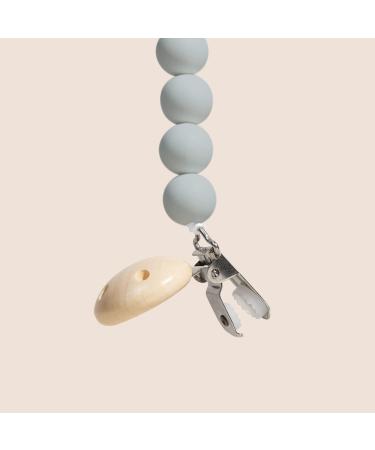Center Coast Collections Silicone Pacifier Clip - Safe Binky Holder - Neutral Grey - Unisex Baby & Toddler - Buy Online on GoSupps.com