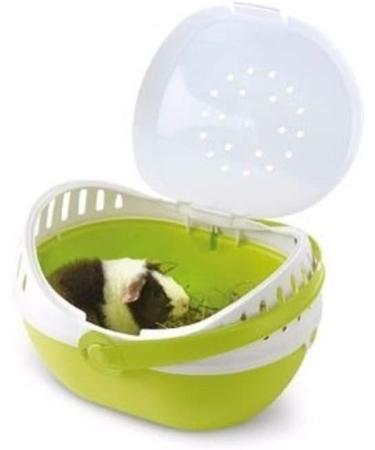Nobby ELMO Transport Box for Rodents - Medium Green 30.5 x 24.5 x 20.5 cm | Ideal for Safe Pet Travel - Buy Online on GoSupps.com