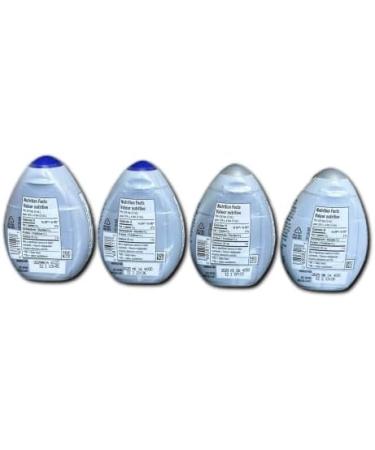 Liquid Drink Mix Water Enhancer Variety Pack - 4 Flavors: Lemonade Blueberry Lemonade Berry Pomegranate Strawberry Watermelon Natural Flavor Perfect for Rehydration - 4 Bottles (48ml each) - Buy Online on GoSupps.com
