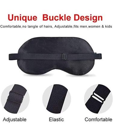 THXSILK Natural Silk Sleep Mask - Adjustable 19 Momme Eye Mask - Emerald Green - Buy Online on GoSupps.com