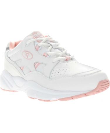 Propet Stability Walker Medicare/HCPCS Code  A5500 Diabetic Shoe White/Pink 12 W (D)