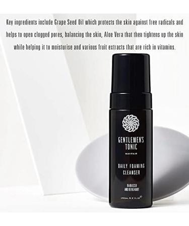 Gentlemen's Tonic Foaming Facial Cleanser for Ultra-Clean Smooth and Protected Skin (150 ml) - Buy Online on GoSupps.com