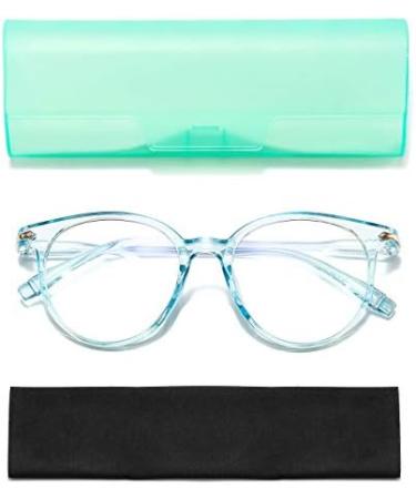 Suertree Blue Light Filter Myopia Glasses for Women - Stylish Hinge Distance Glasses for Mild Nearsightedness | 959 Blue -1.5 - Buy Online on GoSupps.com