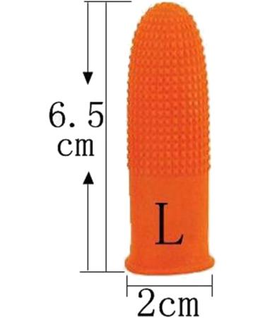100Pcs Orange Rubber Anti-Slip Finger Cots - Disposable Protective Finger Covers for Easy Electronic Repair - Buy Online on GoSupps.com