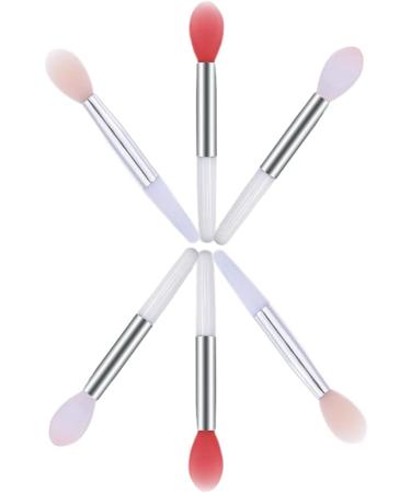 Silicone Lip Brushes Mini Lip Scrub Exfoliating Brush Reusable Lip Balm Applicators 6pcs for Lip Care Lip Gloss Lip Masks Eyeshadow - Buy Online on GoSupps.com