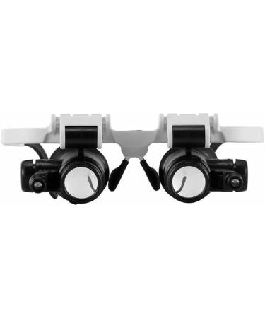 8X/15X/23X LED Magnifier Glasses Two LED Lights Adjustable LED Lamp Head Magnifying Glasses Household Tools - Buy Online on GoSupps.com