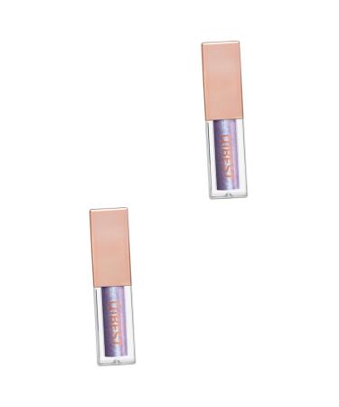 FOMIYES 2 Pcs Shimmer Eyeshadow Glitter Eyeshadow Glow Eye Powder Eye Shadow Liquid Eyeshadow Matte 1 count (Pack of 1) As Shownx2pcs
