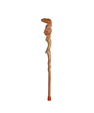 Cane Elderly Crutches Solid Wood Walking Stick Hollow Emboss More Than a Year 93cm Long According to Height Truncated by Yourself Interesting