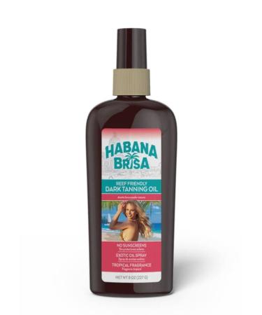 Habana Brisa Reef Friendly Dark Tanning Oil Spray  8 Ounce