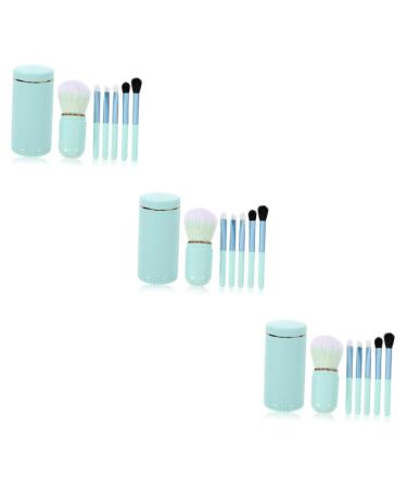 POPETPOP Powder Applicator 3 Sets Makeup Brush Set Girl Makeup Brush Lip Brush Ladies Suits Women Makeup Supplies Women Favor Makeup Tool Face Portable Organizer Travel Thick Aluminum Tube