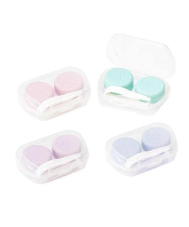 IUYQY 1 x Glasses Cosmetic Contact Lens Box for Eyes Travel Kit Random Color Travel Accessories Multicolor
