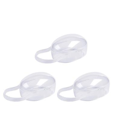 Auklopvzz 3 package/los trip friendly nipple case safe and durable pacifier storage solution pacifier storage box baby nipple case transparent