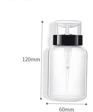 Beaupretty Bottle Lockable Pump Dispensing Bottle for Nail Polish and Makeup Remover push down pump bottle nail art supplies nailpolishh nail polish remover pump nail polisher liquid Art medium Transparent Color - Buy Online on GoSupps.com