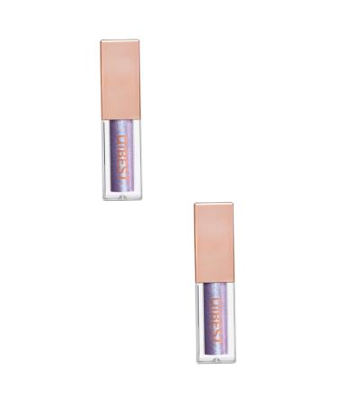 Mipcase 2 Pcs Eyeliners Metallic Makeup Heart Puff Makeup Glow Eye Powder Eye Shadow Flash 1 count (Pack of 1) As Shownx2pcs