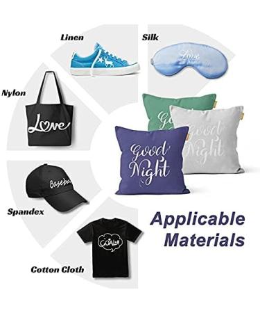 CAREGY Heat Transfer Vinyl HTV Roll for T-Shirts - White, 12in x 12ft - Buy Online on GoSupps.com