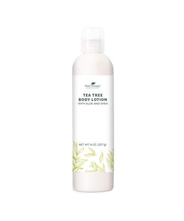 Plant Therapy Tea Tree Body Lotion with Aloe and Shea  Hydrate and Nourish Skin with Botanical Ingredients  8 oz