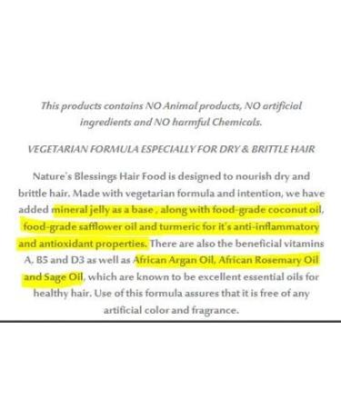 NATURE'S BLESSINGS Hair Food - Nourish & Revitalize Your Hair | International Shipping Available - Buy Online on GoSupps.com
