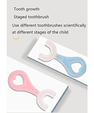 2-Piece Children's U-Shaped Toothbrush Set | Soft Manual Training Toothbrush for Kids 2-6 Years | 360 Oral Cleaning Design | Toddler & Child-Friendly - Buy Online on GoSupps.com