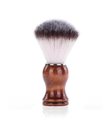 Baronhong Handmade shaving brush for men wooden handles hairdressing salon shaving brushes for wet shaving safety razor (brown m) m brown