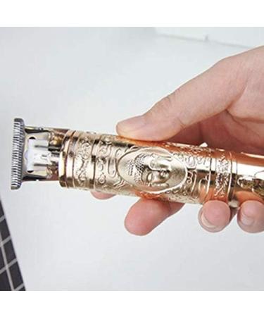 Jiklophg Retro Alloy Customize Hair Trimmer Rechargeable Hair Trimmer Barber Men's Hair Clipper Professional Hairdresser Retro Bronze - Buy Online on GoSupps.com