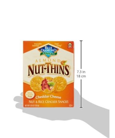 Buy Blue Diamond Almond Nut Thins Cheddar Cheese 4.25 Oz - Gluten-Free Snack - Buy Online on GoSupps.com
