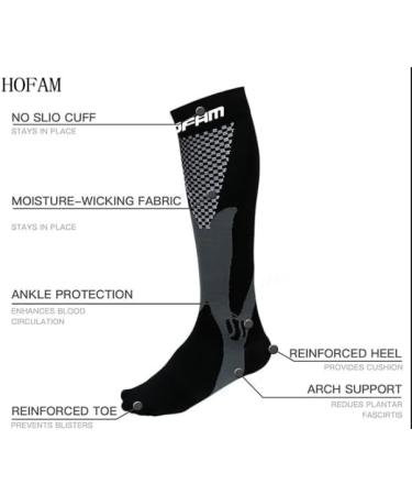 2 Pairs Compression Socks 20-30mmHg for Men & Women - Athletic Support for Running Travel & Shin Splints - L/XL - Buy Online on GoSupps.com