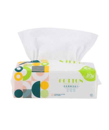 1 Pack Disposable Cleansing Comfortable Soft Cotton Towel Dry Wet Dual Use