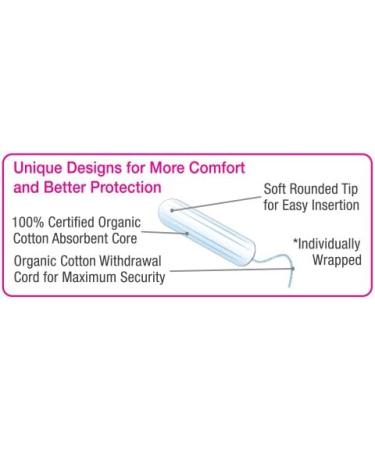 Organic Cotton Non-Applicator Tampons - Super 16 Ct | Eco-Friendly Feminine Care - Buy Online on GoSupps.com