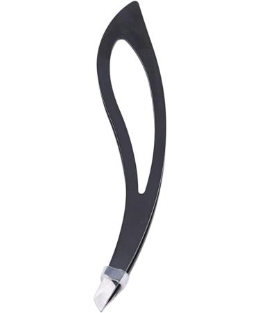 NBGGFF Tweezers Eyebrow tweezers Stainless steel bevel flat point hair removal professional eyebrow tweezers Schwarz - Buy Online on GoSupps.com