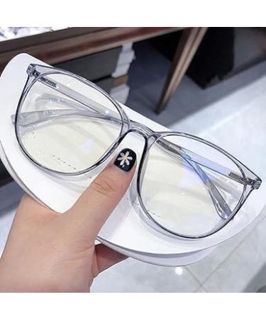 Blue Black Plastic Light Glasses for Women | Blue Light Blocking Computer Glasses for Vision & Eye Protection - Buy Online on GoSupps.com