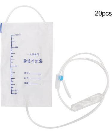 20 Disposable Enema Bags - 1000ml Colonic Irrigation & Detox for Home & Hospital Use - Buy Online on GoSupps.com