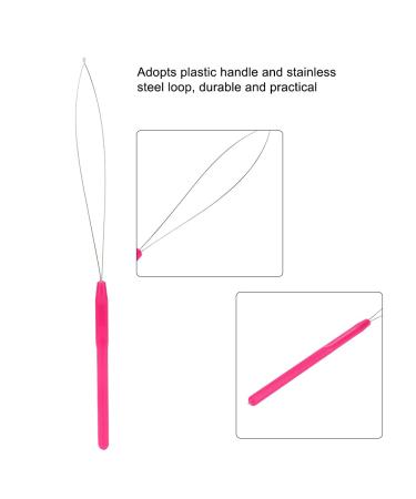 Lightweight Pulling Loop Needle Set - 5pcs 9.5cm & 12.3cm Hook Tool for Hair Extensions (Blue) - International Shipping Available - Buy Online on GoSupps.com