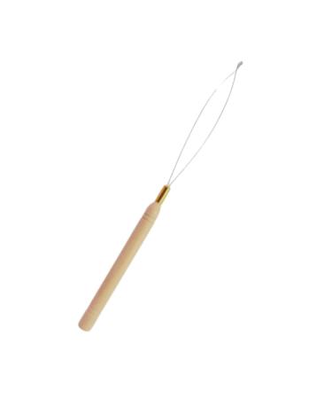 Hair2heart Microring needle with loop for hair extensions - precision and safety when attaching extensions - Suitable for nanoring and microring extensions - made of wood needle with shovel