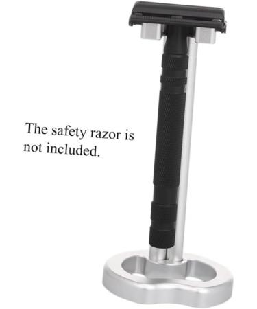 PopetPop 3-in-1 Safety Razor & Shaving Brush Holder Set - Stylish Silver Stand for Men - Ideal for Razor Organization - Buy Online on GoSupps.com