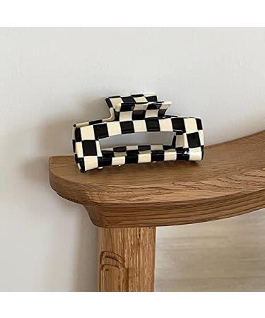 TODEROY Checker Claws Tortoise Barrettes - No-Slip Grip Hair Clips for Women - 80s Aesthetics Large Hair Accessories - Buy Online on GoSupps.com