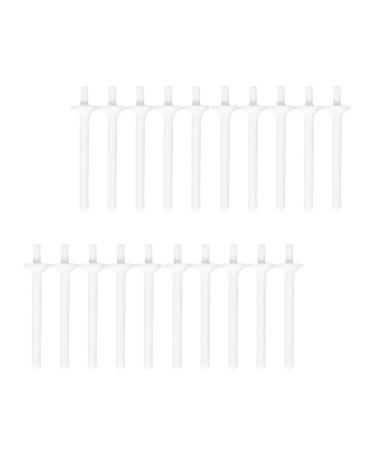 Healifty nose wax hair removal disposable nose hair wax nasal wax magic wand applicators for nasal hair facial hair eyebrows cleaning 20st