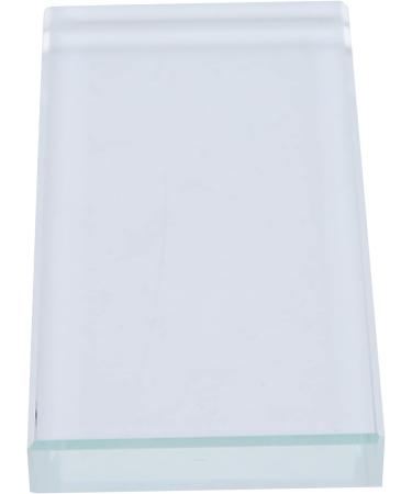 TOPINCN Cosmetic Plate Durable Glass False Eyelash Glue Pallet for Nail Art Paint and Lip Gloss Ideal for Nail Art Artist or Traveling - Buy Online on GoSupps.com